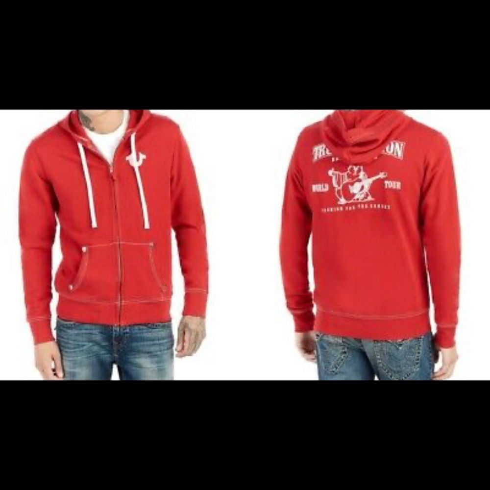 True Religion Men's Flocked Classic Buddha Logo